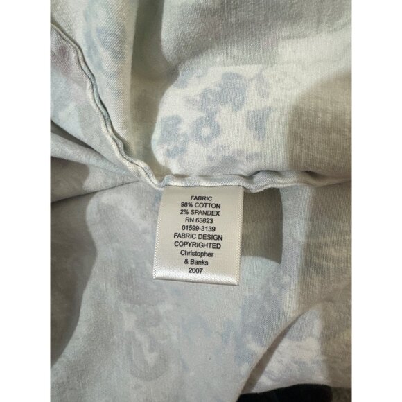 Christopher & Banks Multicolor Stretch Cotton Long Sleeve Shirt Jacket L - Picture 3 of 7